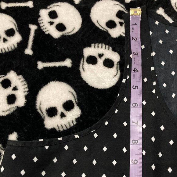 RICKI'S Plus-size black white diamond print tank top ~ Goth 2X XXL 3X XXXL shirt - Picture 9 of 13